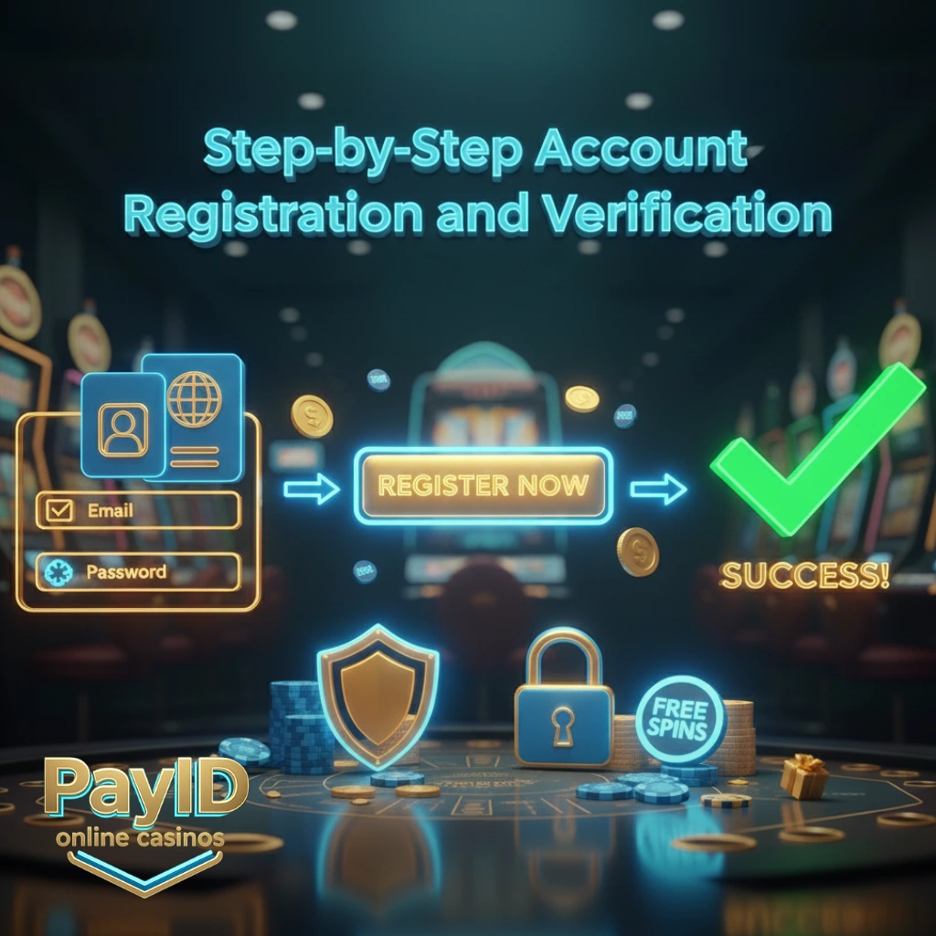 Correct registration at a casino with PayID